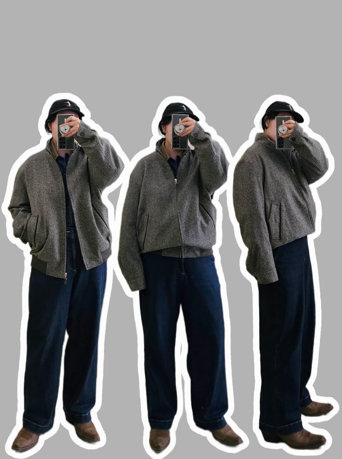 Rotary group 울 헤링본 블루종 상품이미지2