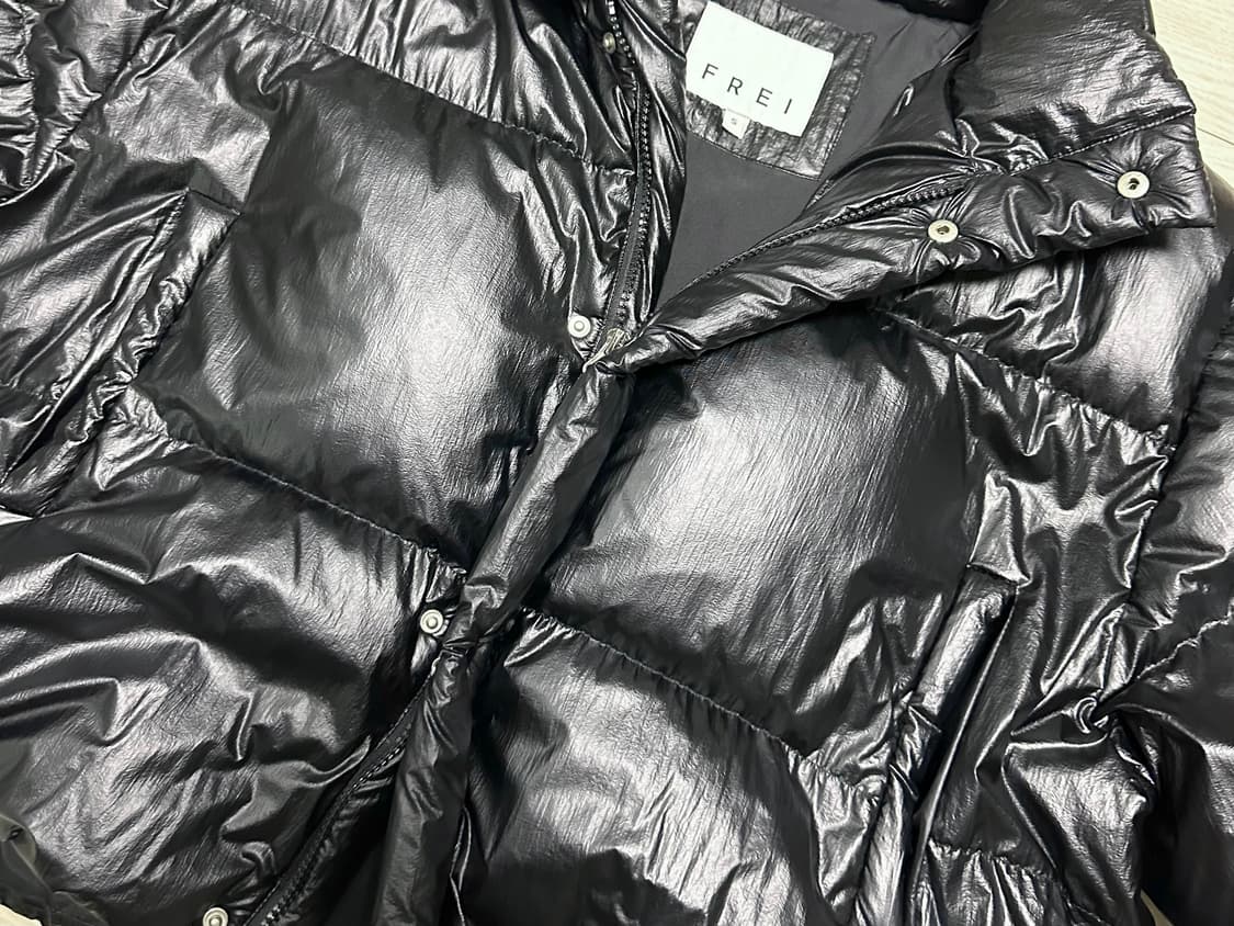 프라이 숏 푸퍼 패딩 블랙 s 상품이미지4