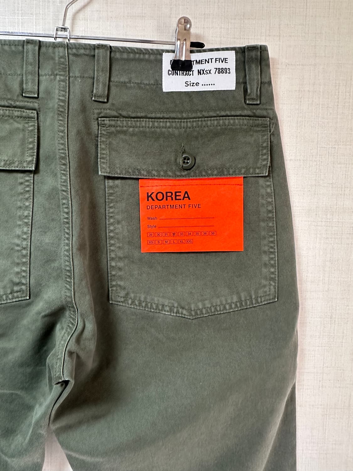 DEPARTMENT 5 / 슬림핏퍼티그팬츠 / 32 / 새상품 상품이미지5