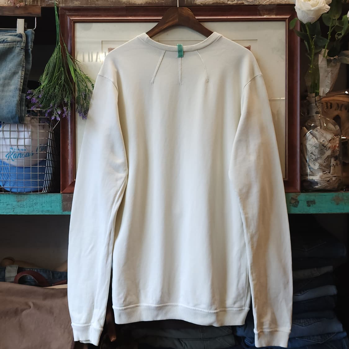 00s 디젤 맨투맨 스웻셔츠 미니멀 스웻셔츠 화이트 L 상품이미지2