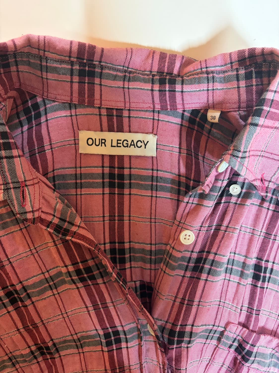 [38] 아워레가시 버로우드 셔츠 핑크 상품이미지5