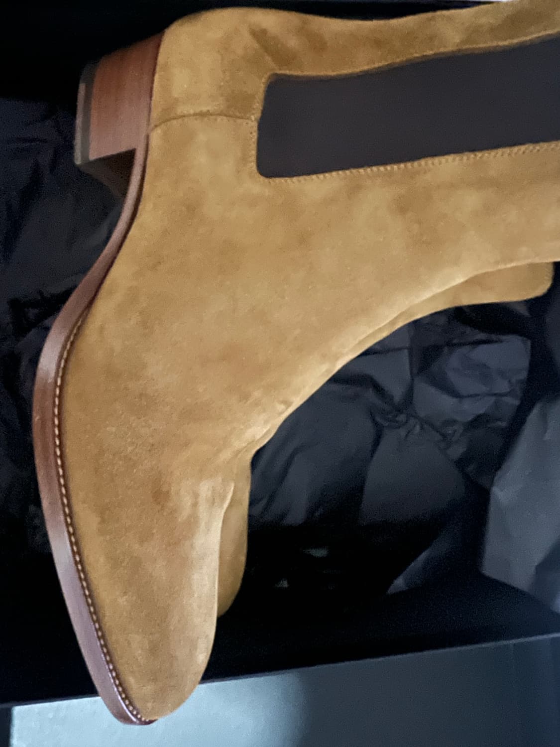 생로랑 와이어트 40 스웨이드 첼시부츠 40사이즈 상품이미지3