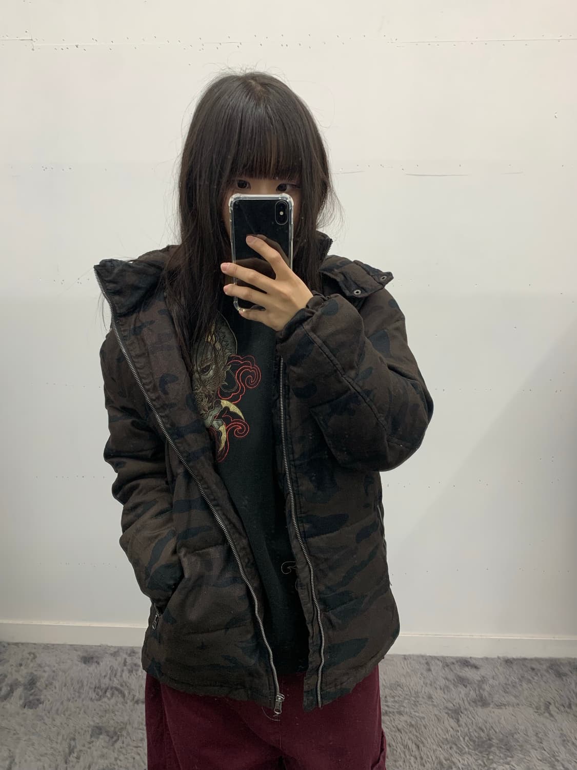 재패니즈 카모 패딩 상품이미지2