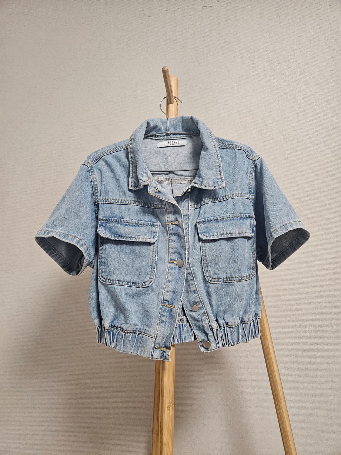 L'ECCOVE 헬싱키 데님 반팔 자켓 상품이미지1