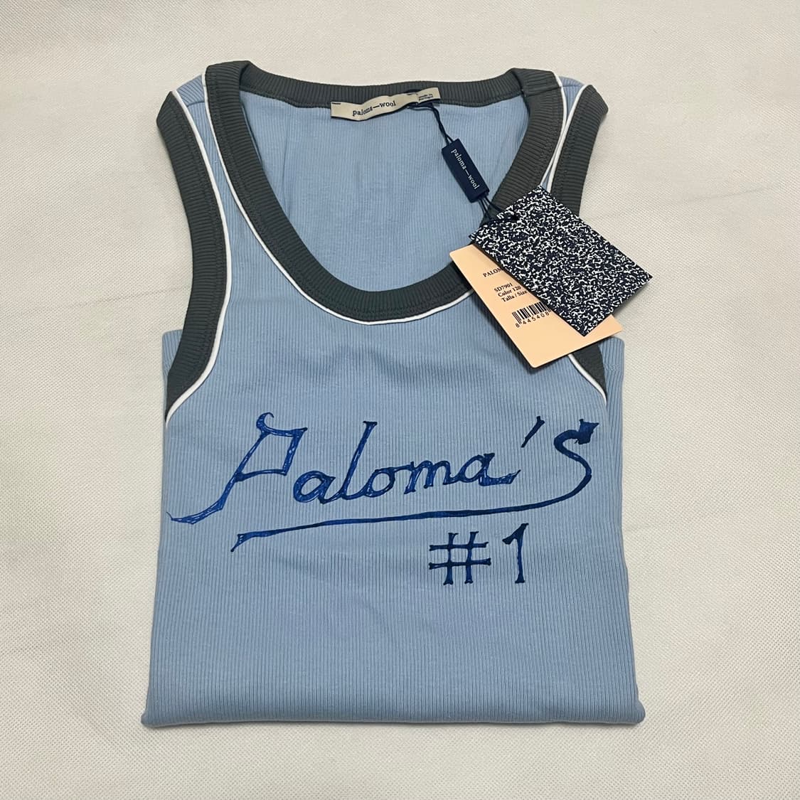 [M]팔로마울 paloma #1 슬리브리스 탑 상품이미지4