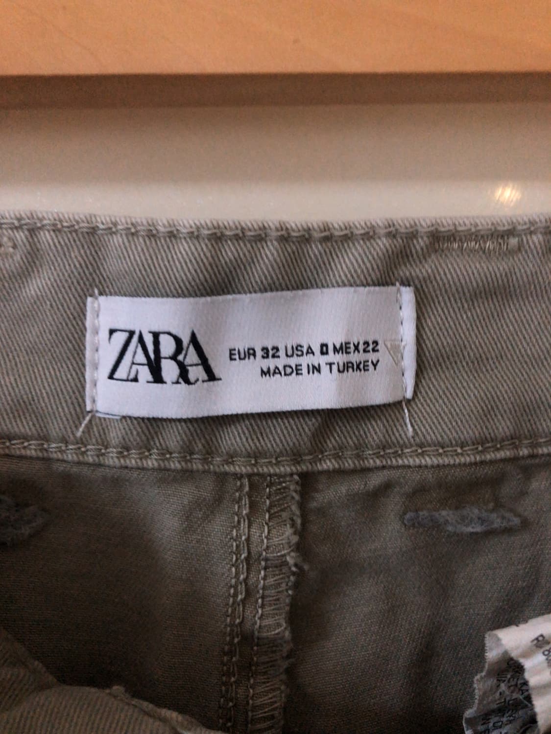 ZARA 베이지 카고 팬츠 상품이미지5