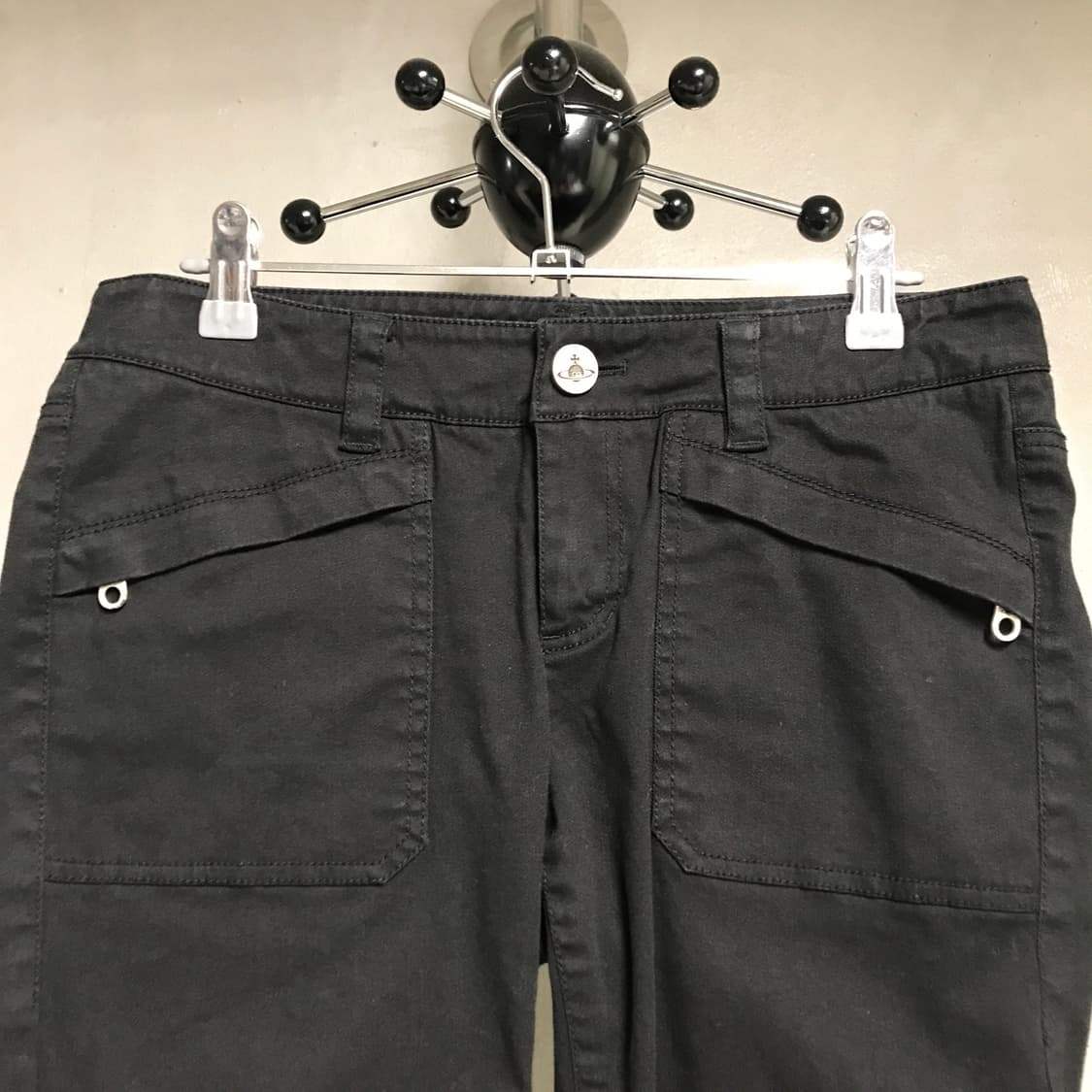 비비안웨스트우드 코튼 팬츠 블랙 40 상품이미지4