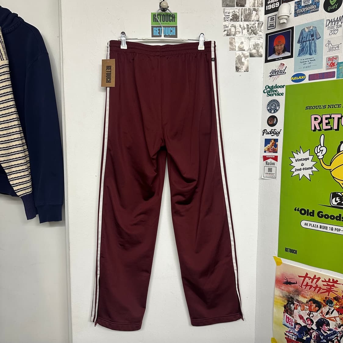아디다스 파이어보드 버건디 트랙팬츠 상품이미지6