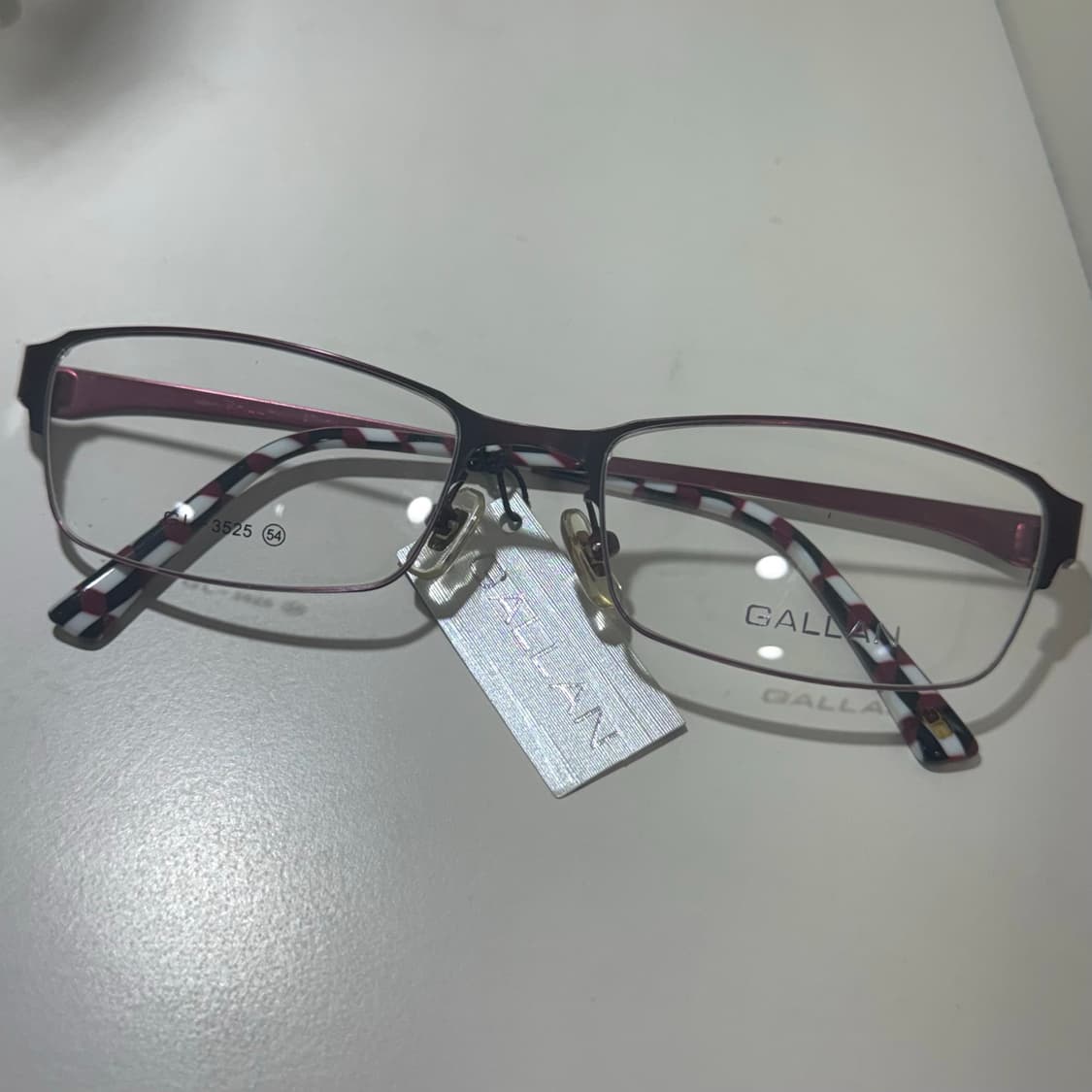 [Deadstock] 00s GALLAN 긱시크 스퀘어 메탈 안경테 상품이미지2