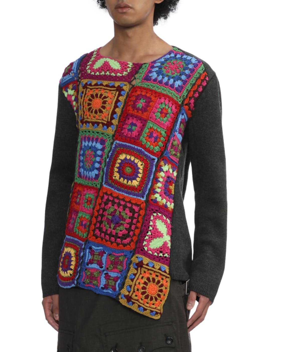 새상품 꼼데가르송옴므플러스 멀티컬러 크로켓 니트 M 상품이미지6