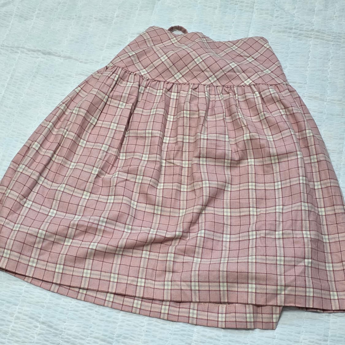 핑크리본 체크 히메 모리걸 스커트 상품이미지2