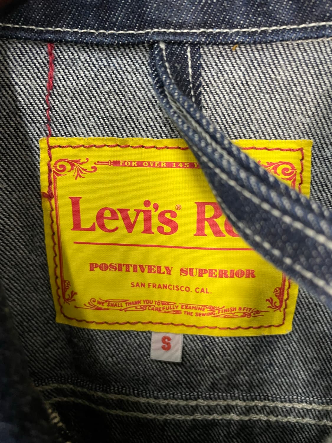 리바이스X마뗑킴 셀비지 데님 트러커 자켓 H2182 상품이미지7