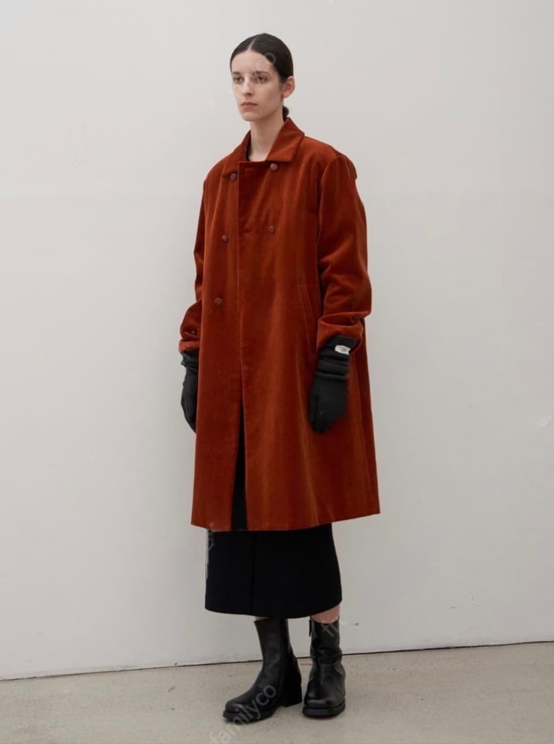 GBH 브리즈번 모스 코듀로이 롱코트 상품이미지1