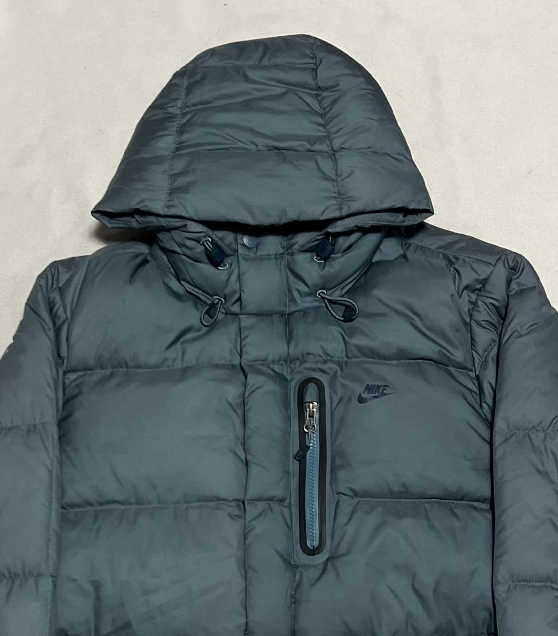 M 나이키 스카이블루 구스다운 후드 패딩 상품이미지1
