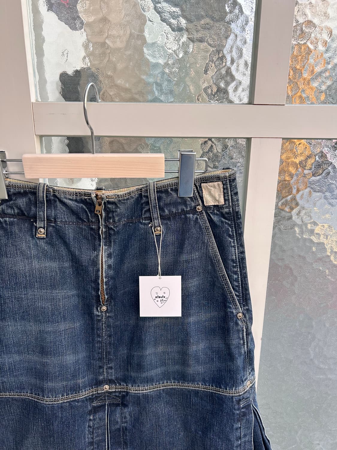 Medical branch detail denim skirt 상품이미지2