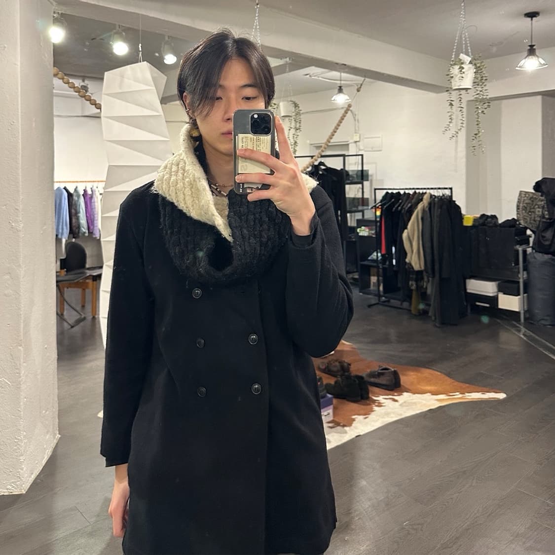 요지야마모토 드레이핑 머플러 상품이미지3