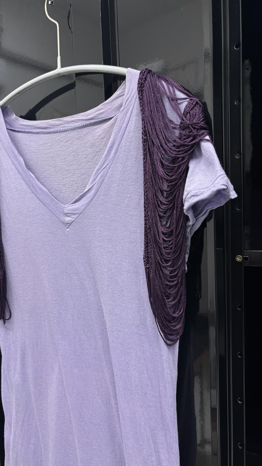 SACAI AD2009 fringe shoulder t-shirt 상품이미지4