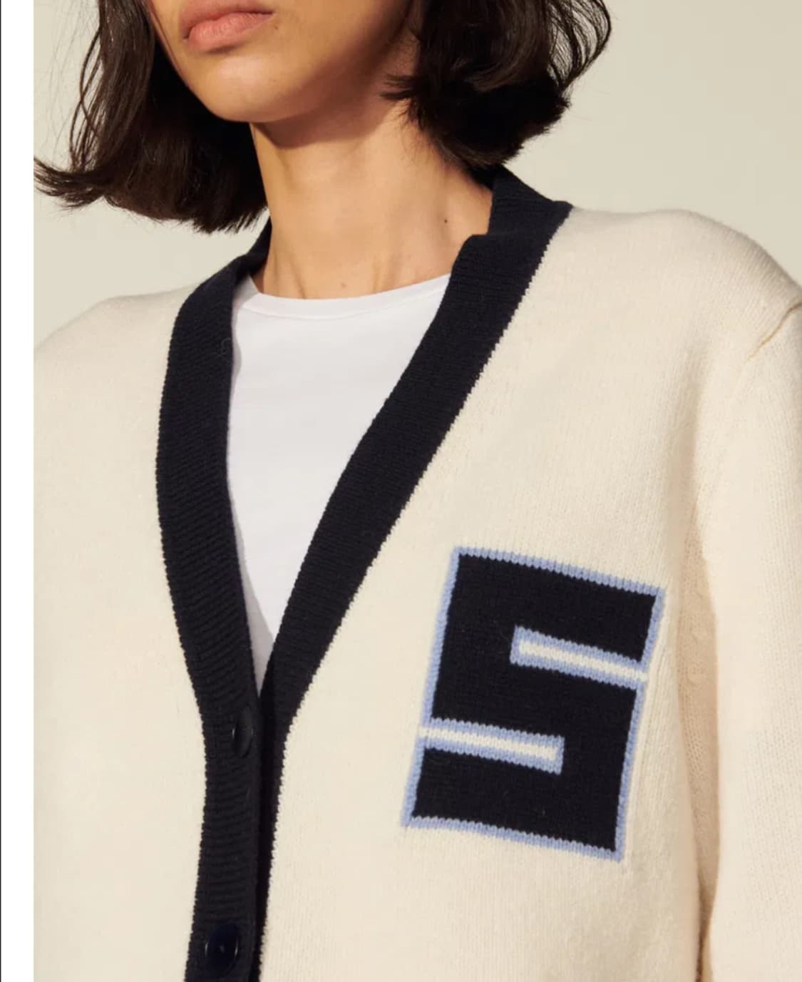 산드로 로고 가디건 상품이미지3