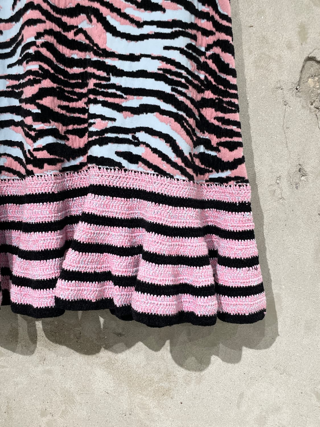 겐조 x h&m 지브라 니트 셔링 원피스 상품이미지5