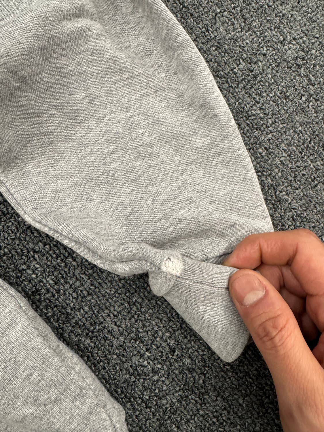 M)Beams 후드 도트패턴 그레이 후드집업 상품이미지9