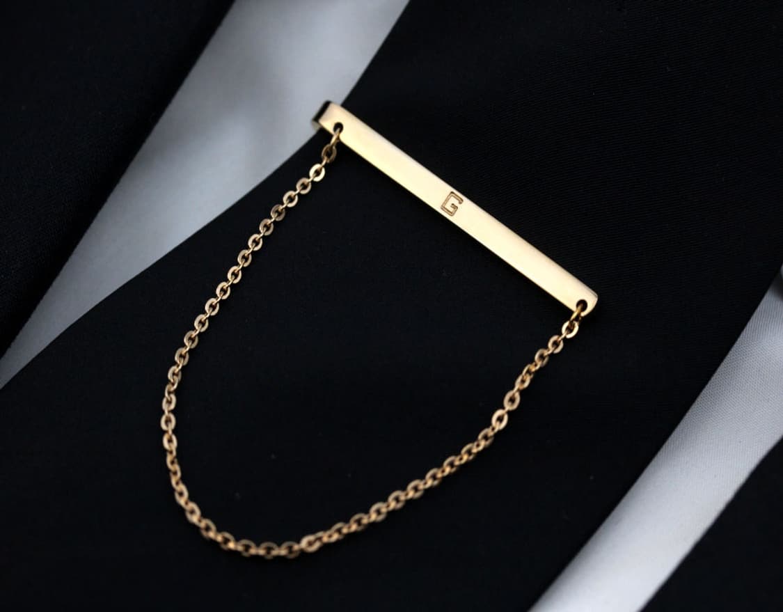 지방시 A등급 5.3cm 유광 G로고 체인 명품 타이바 빈티지 상품이미지8