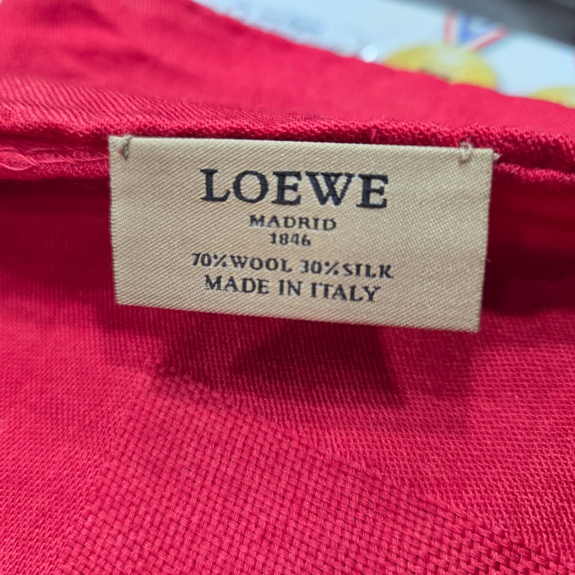 로에베 울 실크 머플러 상품이미지3