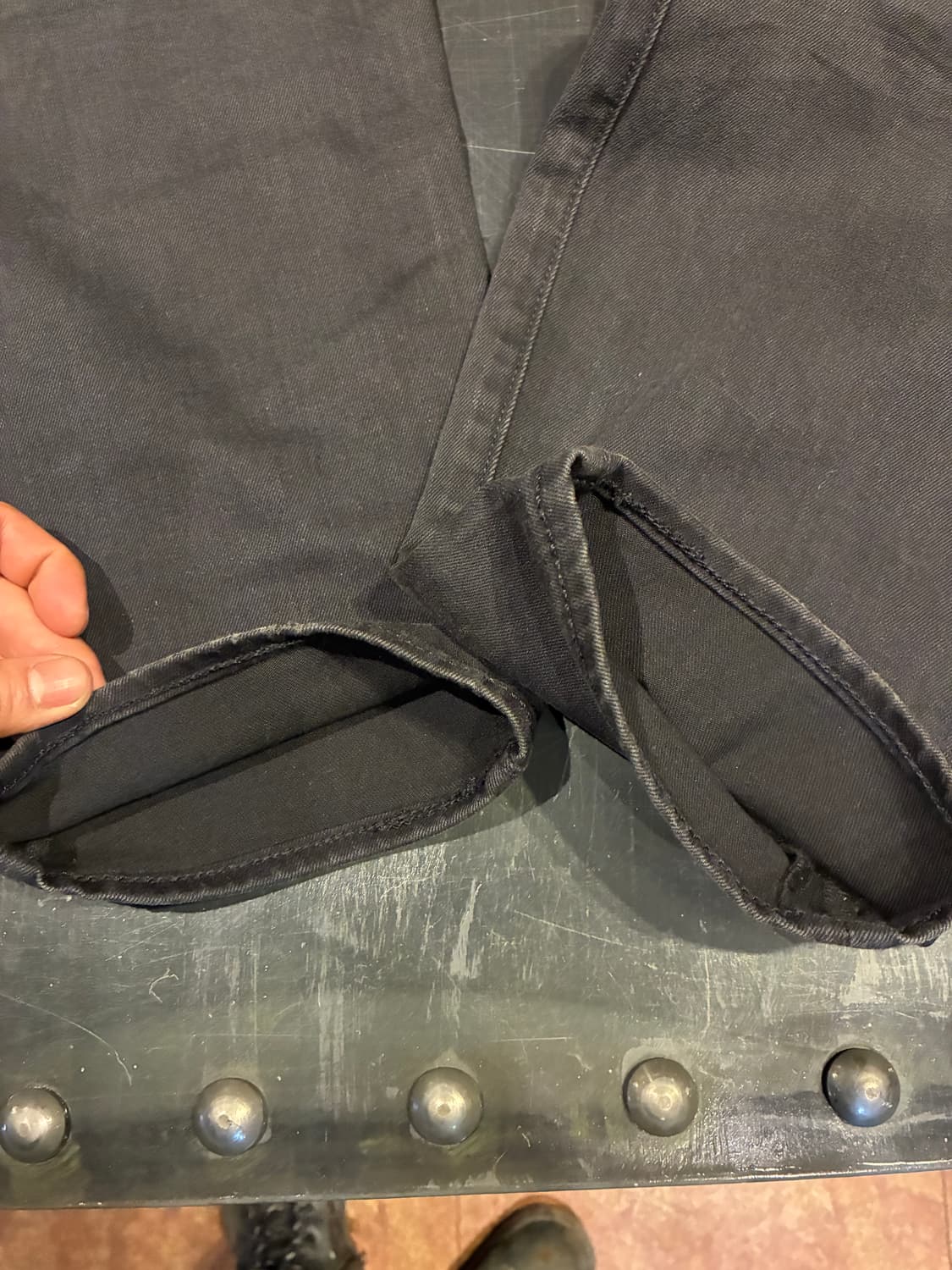 36/32) 리바이스 522 스트레이트 워싱 블랙 데님 상품이미지7