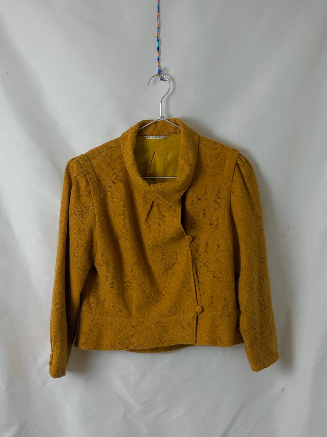 겨자 퍼프 자켓 상품이미지2