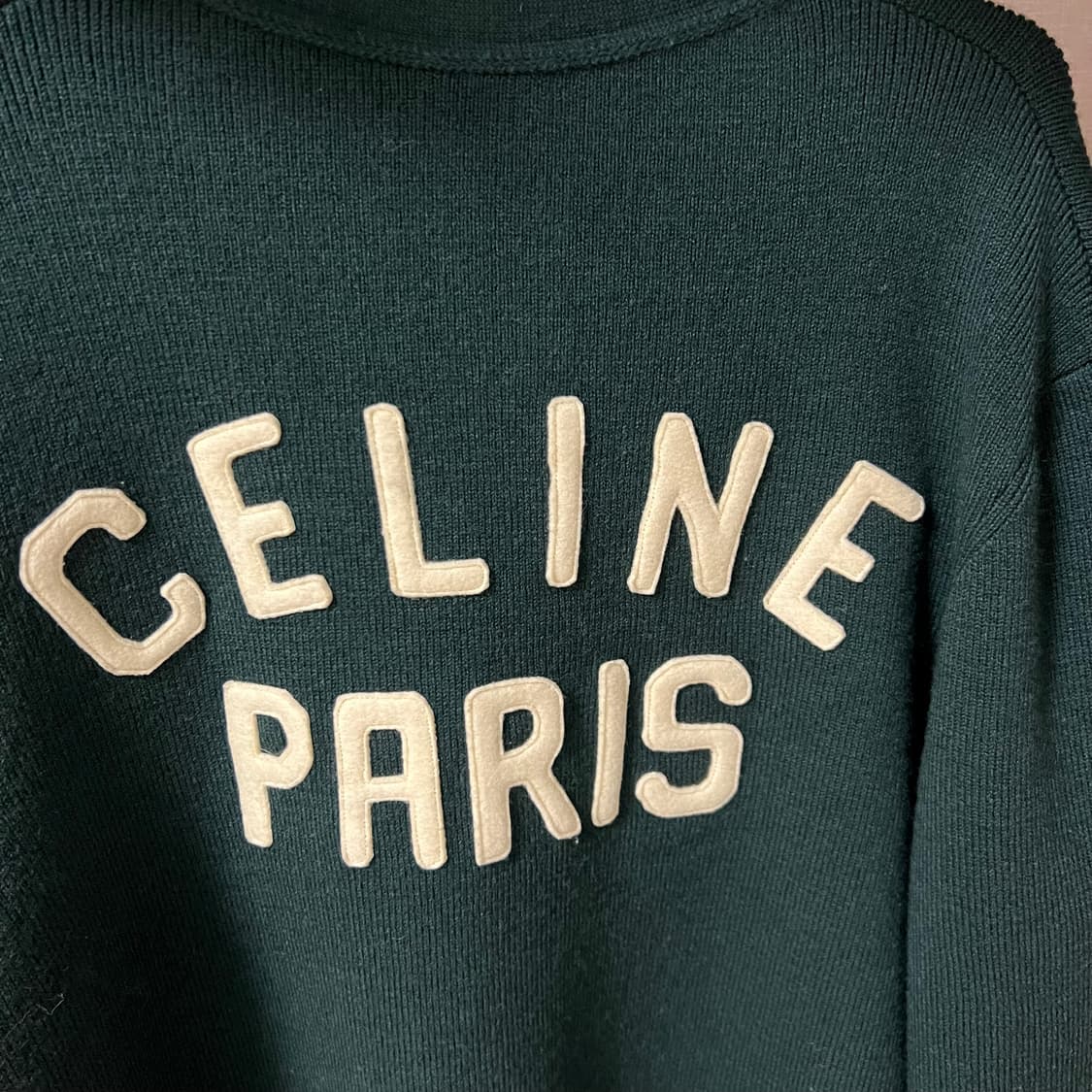 셀린느 CELINE PARIS 니트 백로고 가디건 L 상품이미지2