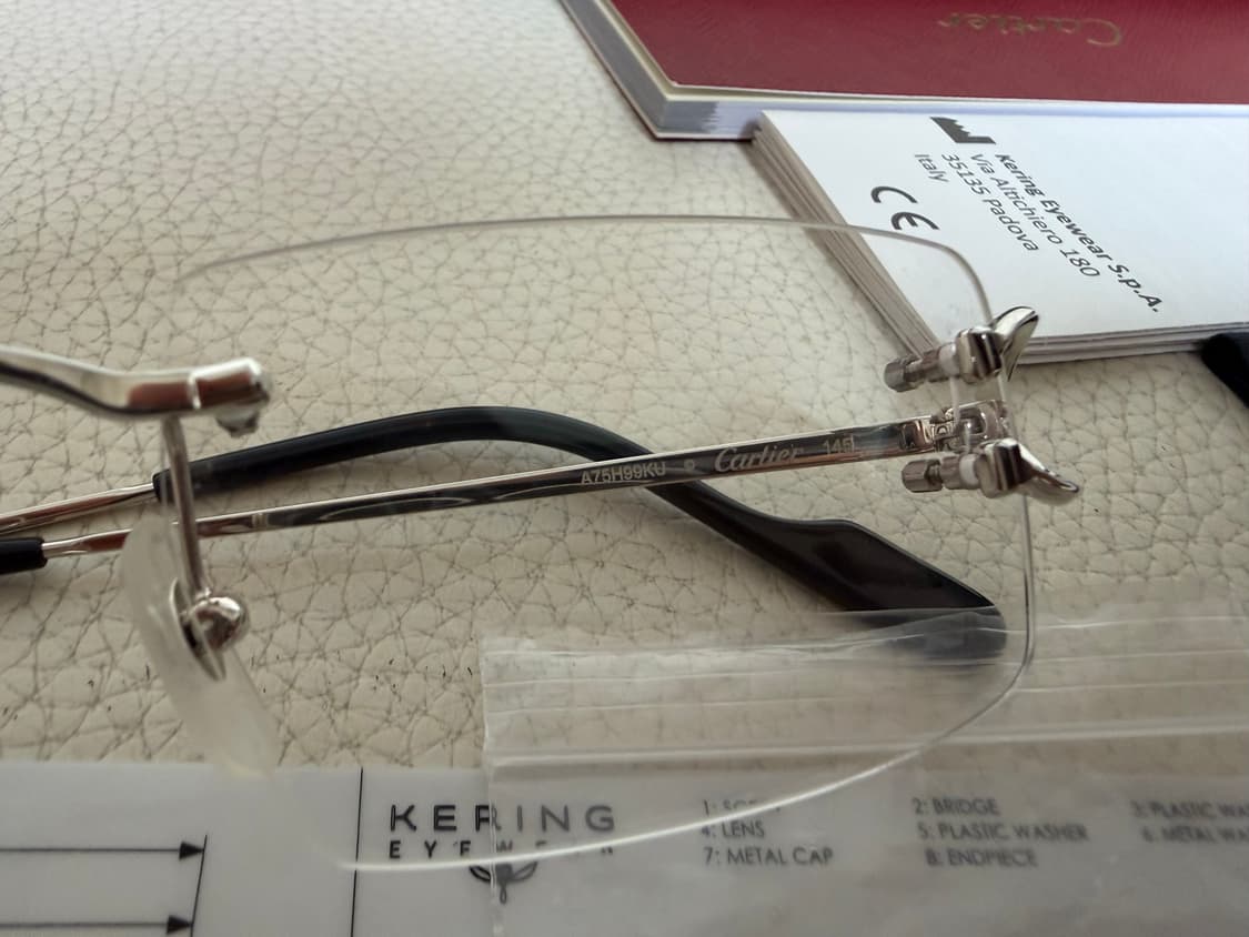 까르띠에 무테 말굽 안경 상품이미지7