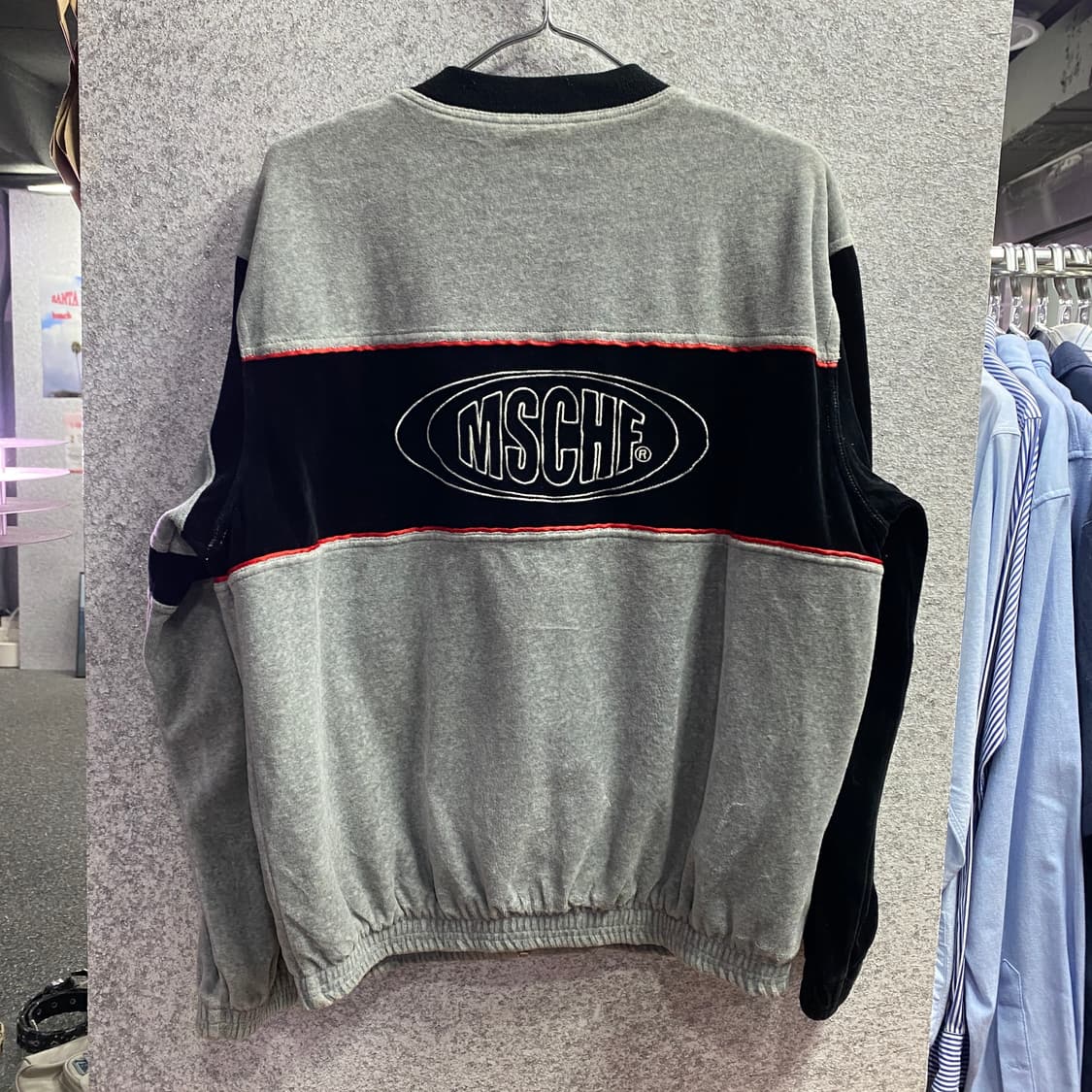 미스치프 빅로고 벨루어 트랙 자켓 B3835 상품이미지6