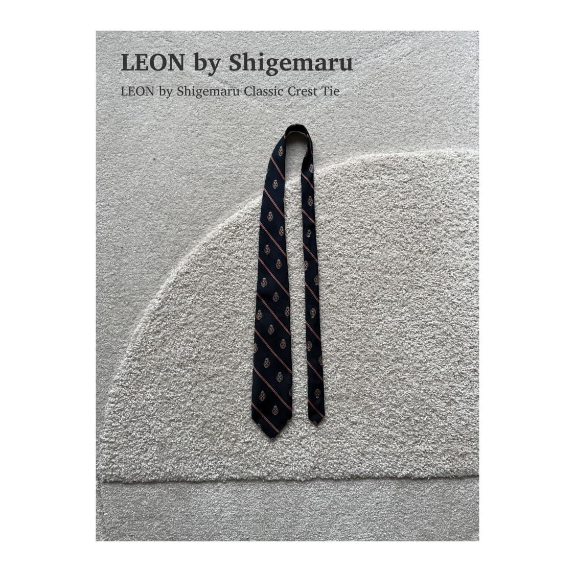 LEON by Shigemaru 클래식 크레스트 타이 상품이미지1