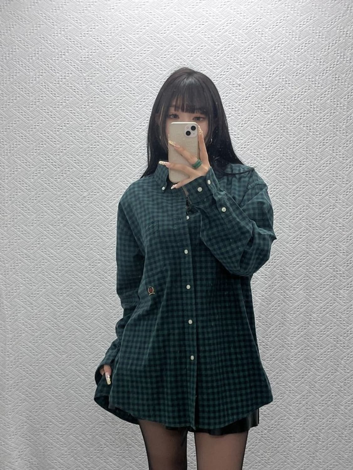 타미힐피거 컨트리 레트로 빈티지 오버핏 체크 셔츠 L C09897 상품이미지2