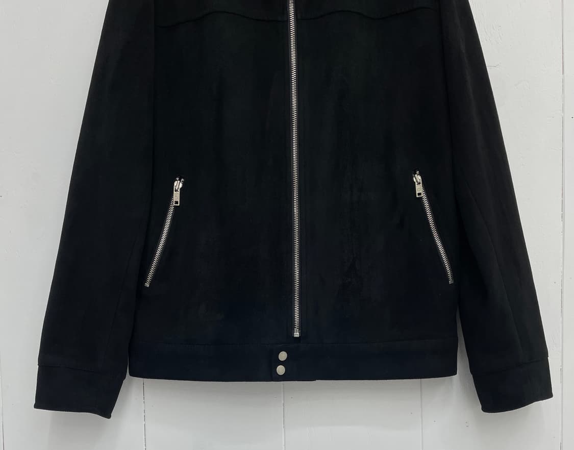 지플리시(ZPLISH) 미니멀 스웨이드 블루종 자켓 상품이미지5