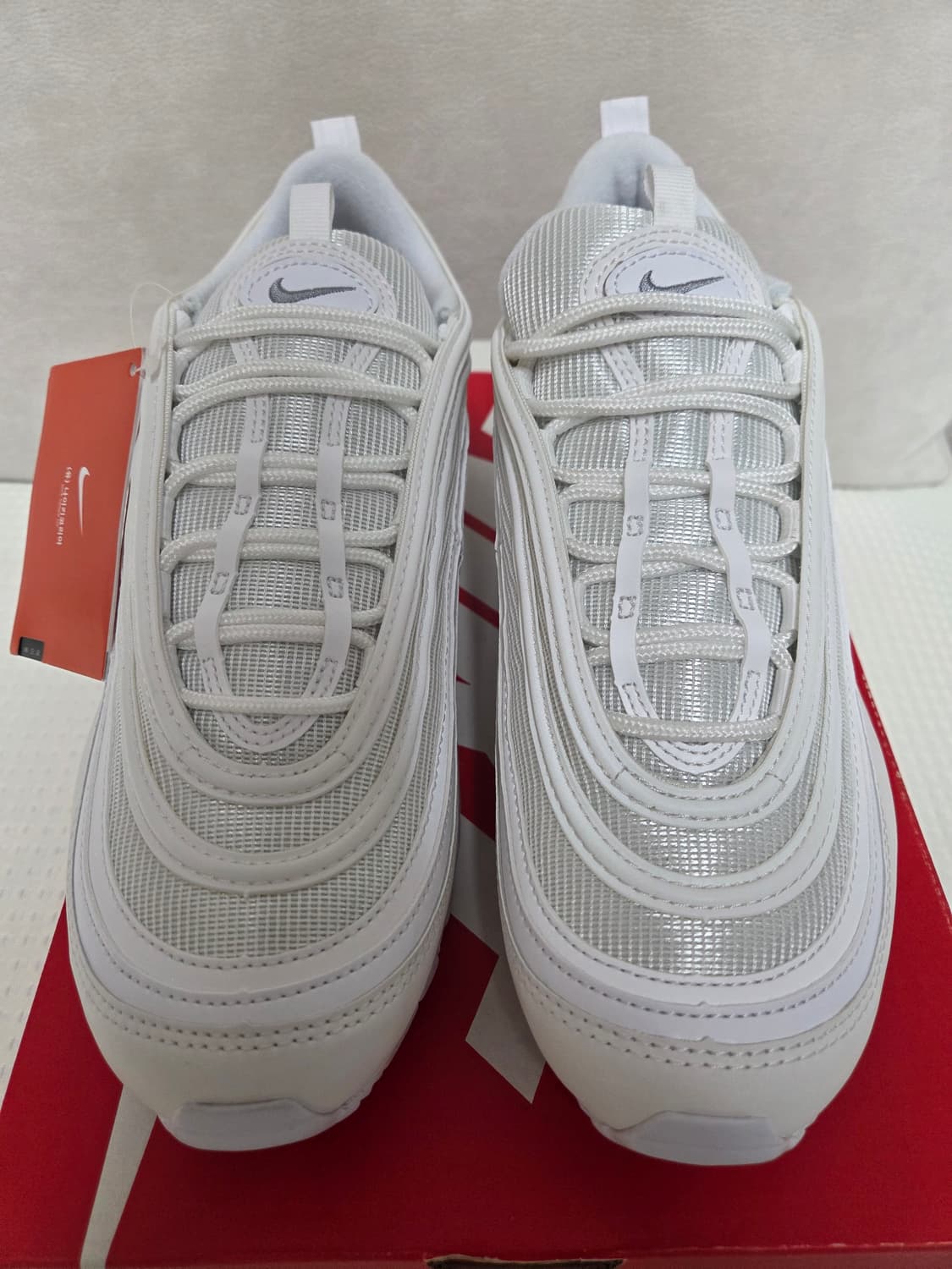 나이키 에어맥스 97 트리플 화이트 울프 그레이 [265,새상품] 상품이미지2