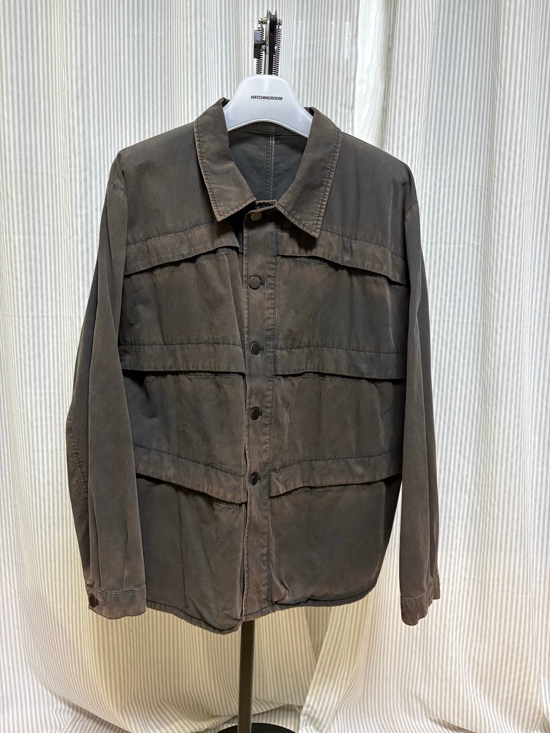 4) 해칭룸 6p 워크 자켓 워시드 블랙 상품이미지2