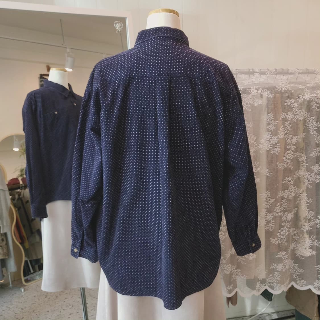 Moonlit field 도트 코듀로이 셔츠 상품이미지9