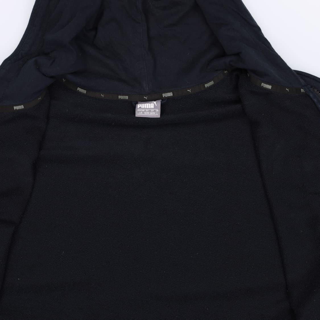 [XL] 푸마 남성 스몰로고 풀오버 후드집업 자켓 블랙 3808 상품이미지4