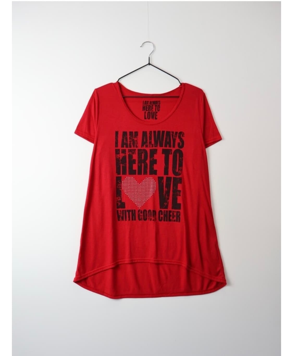 Y2k Red Typography Graphic Tee 상품이미지2