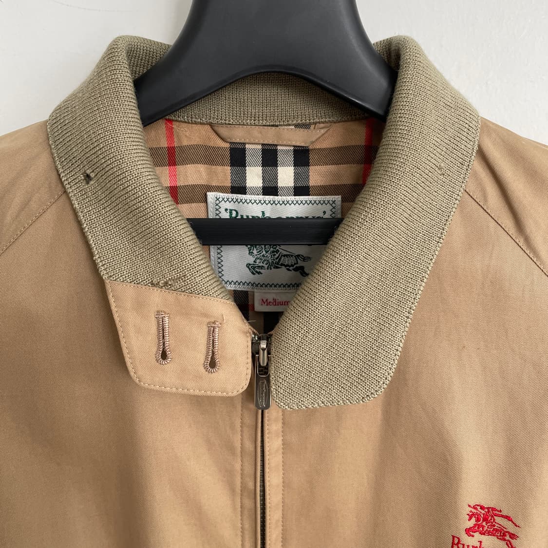 버버리 베이지 안감 체크 블루종 G-9 스타일 상품이미지7