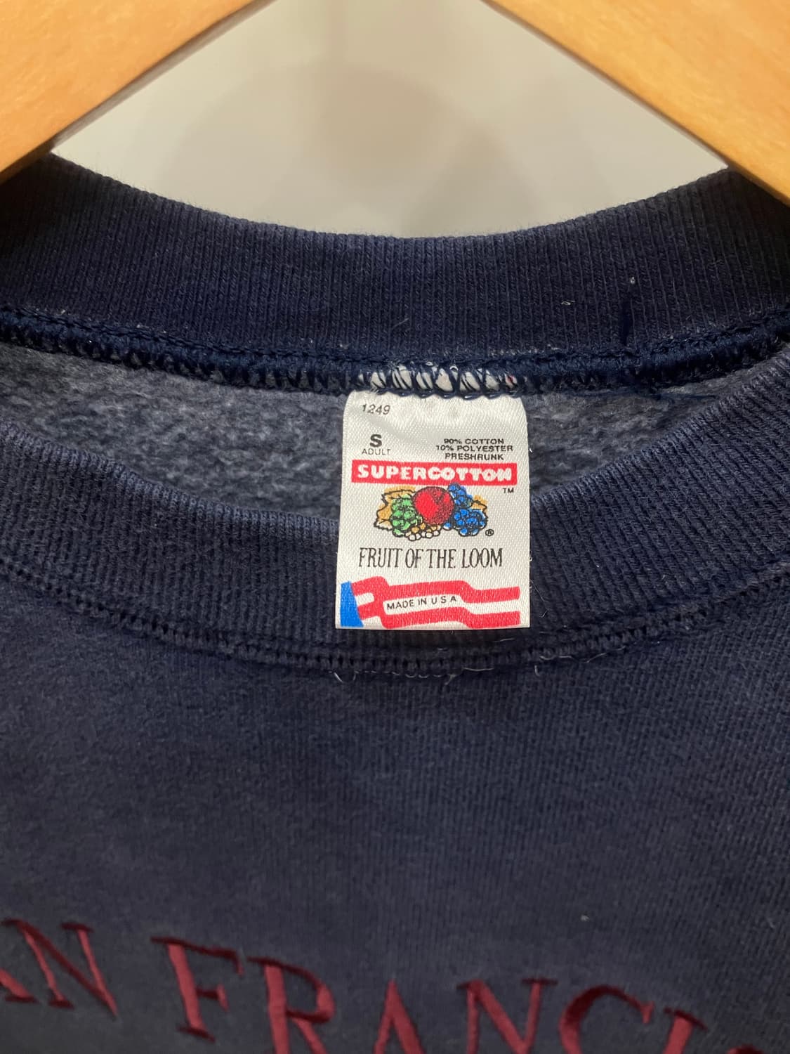 90s fruit of the loom 프룻오브더룸 스웻셔츠 맨투맨 상품이미지3