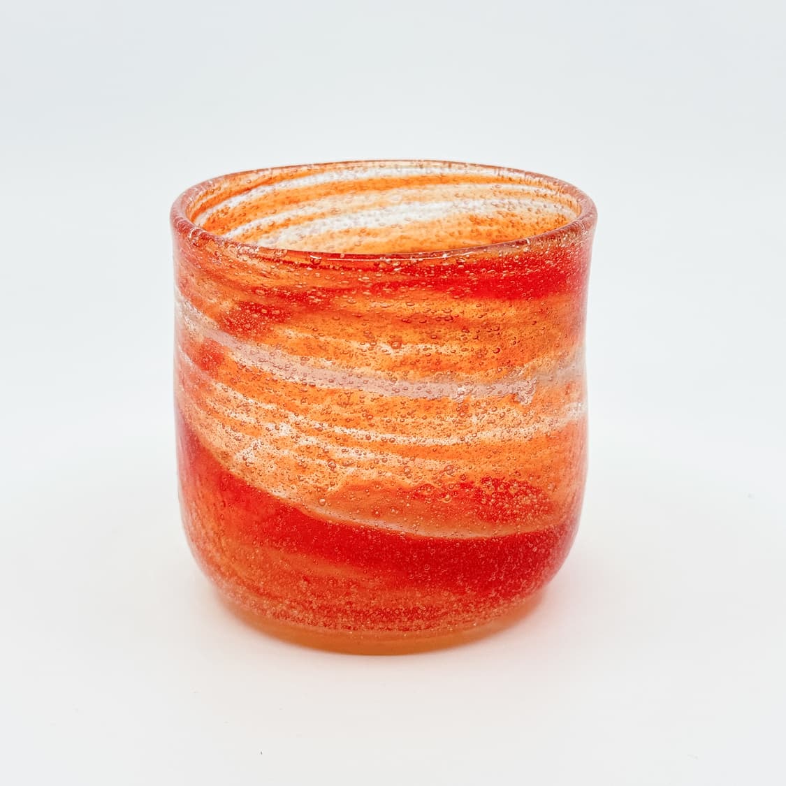 오렌지 류큐 유리컵 (8x8cm) 상품이미지2