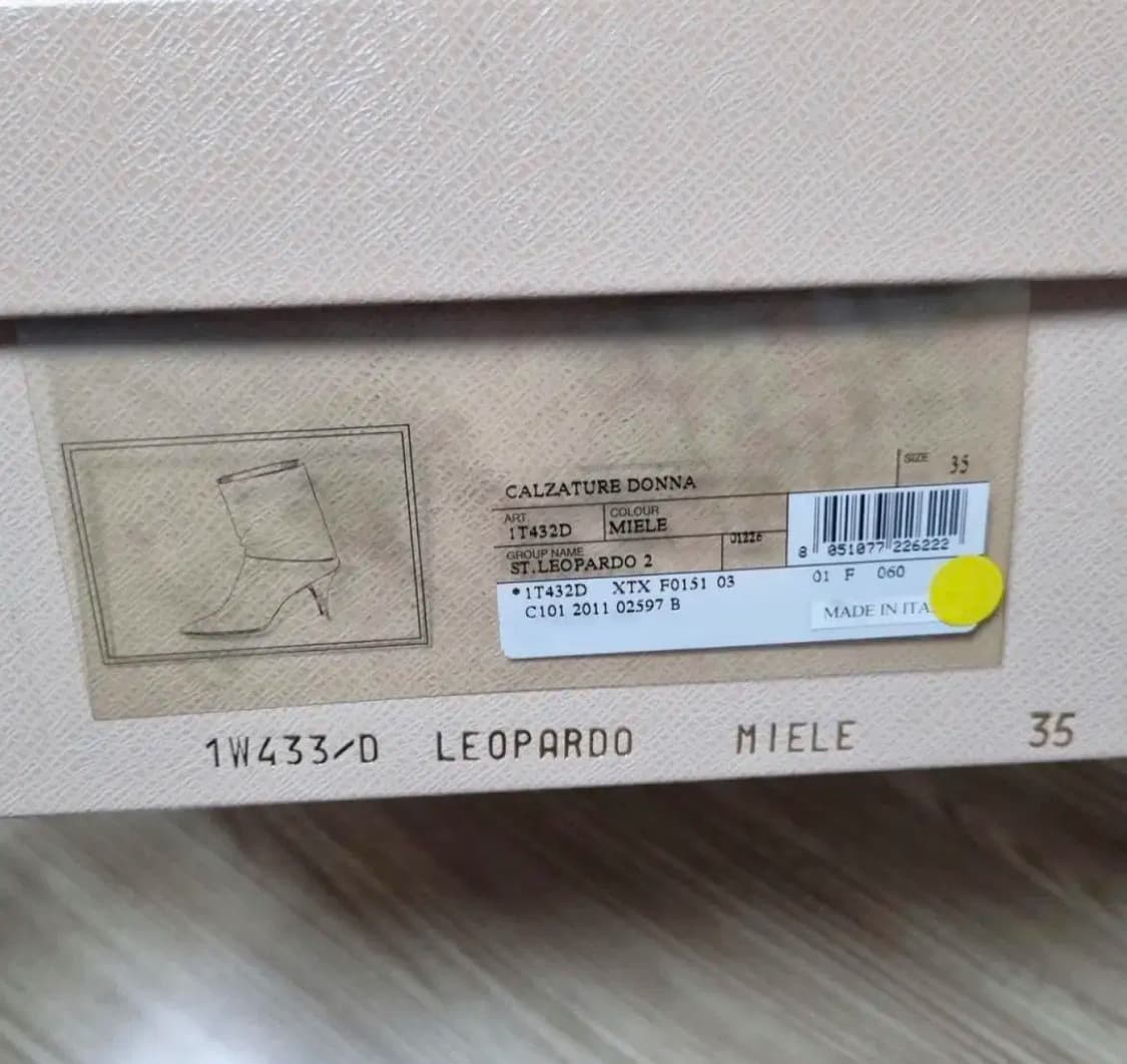 Prada 프라다 송치 레오파드 여성 앵클 부츠 35 사이즈 상품이미지9