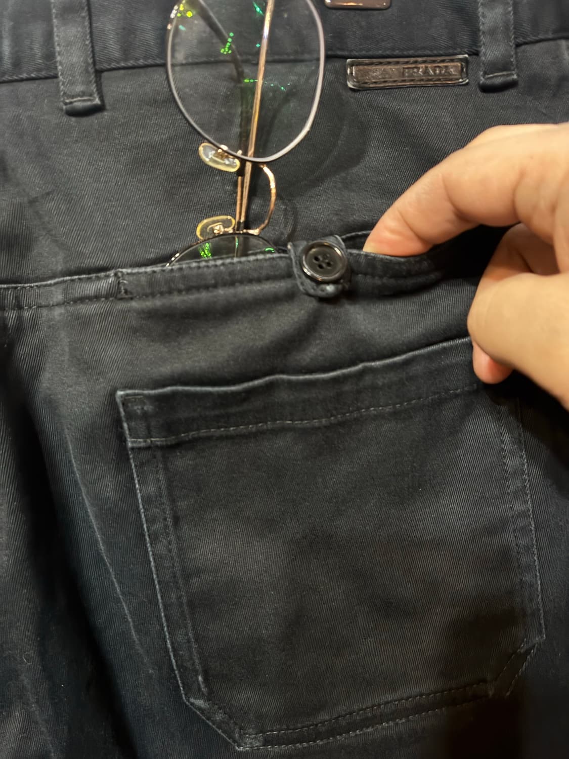 2008 PRADA 프라다 아카이브 투포켓 포인트 플레어진 상품이미지10