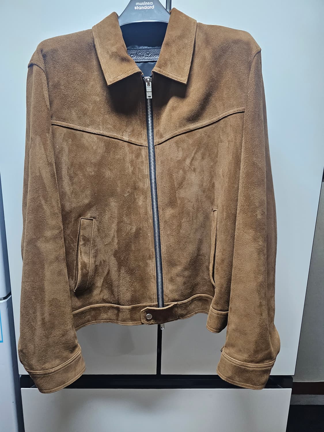 느와르라르메스 스웨이드 자켓 (신형) 카멜 50사이즈 상품이미지3