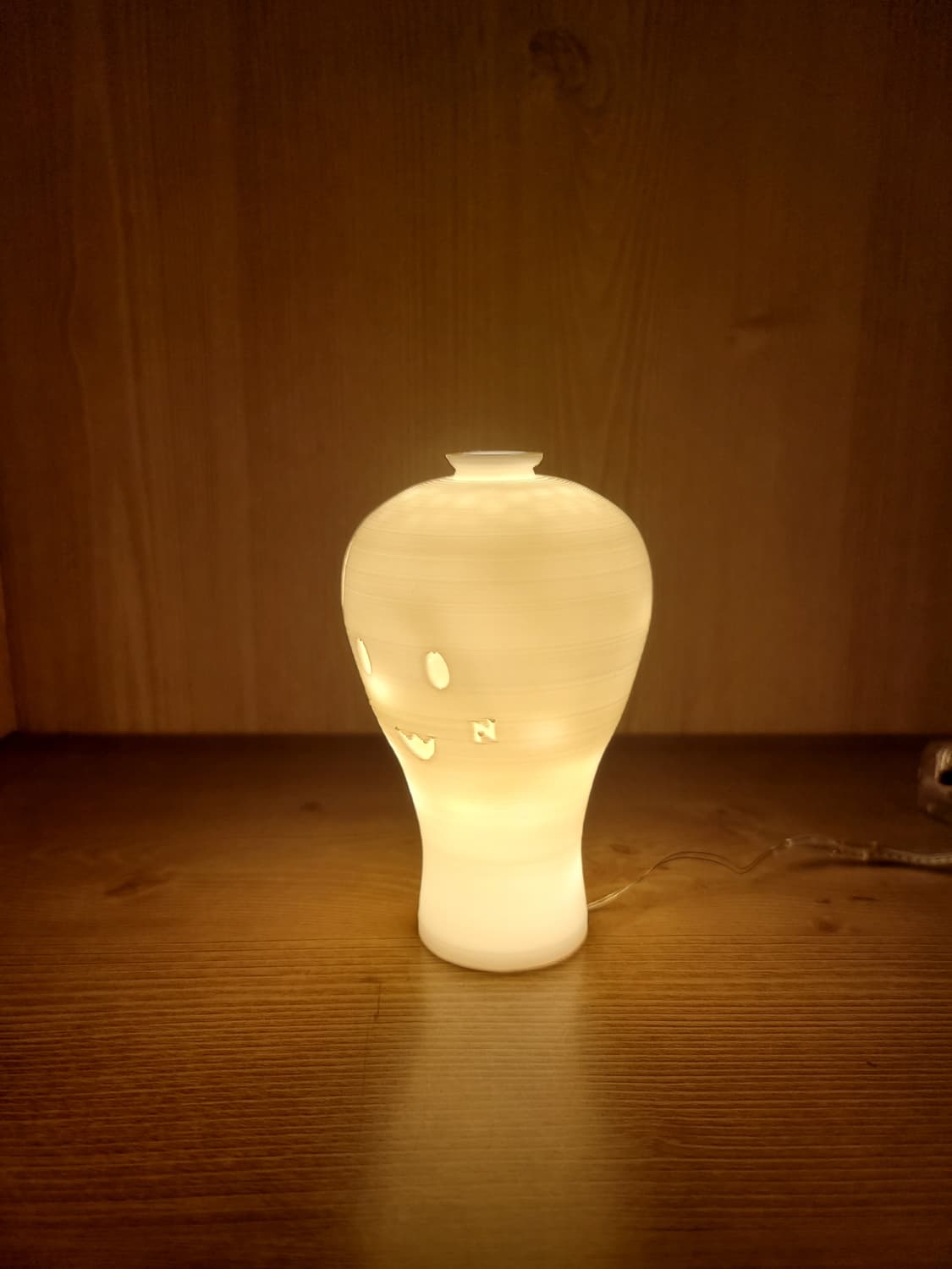 삐질 백자 3d 램프 led 무드등 수면등 조명 상품이미지4