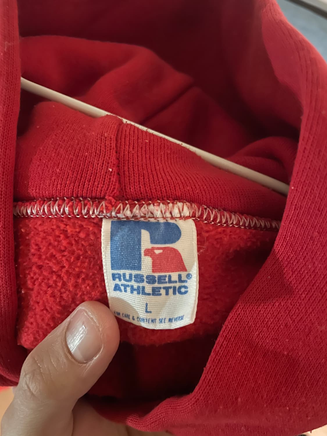 [L] 80s -90s russell athletic 러셀 빈티지 후드 상품이미지5