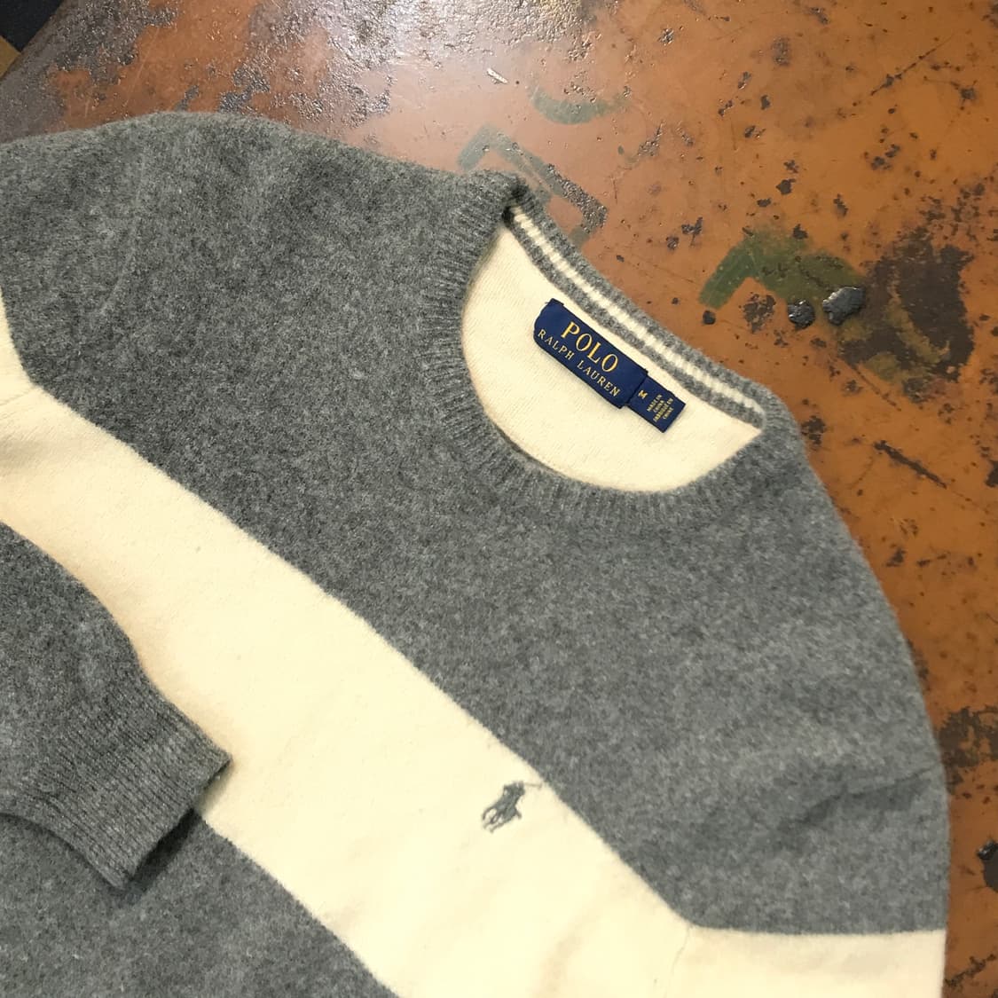 폴로랄프로렌 아이보리 컬러링 니트 남성 97 여성 55 66 상품이미지3