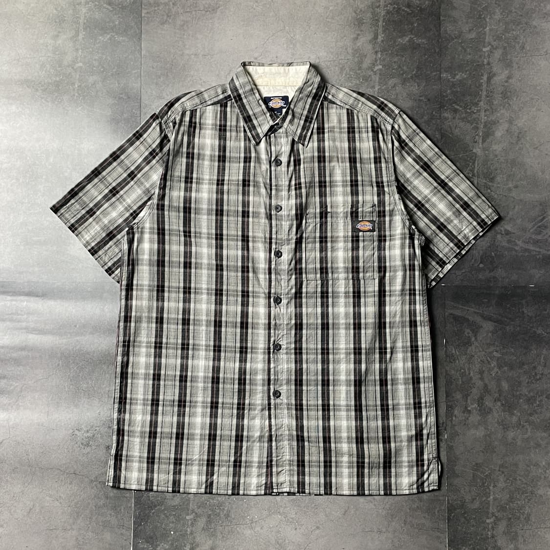 DICKIES 디키즈 빈티지 체크 반팔 워크 셔츠 A00930 상품이미지1