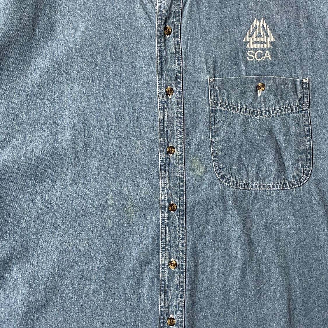 PEREGRINE BAY 빈티지 다운버튼 코튼 데님 셔츠 A00753 상품이미지3